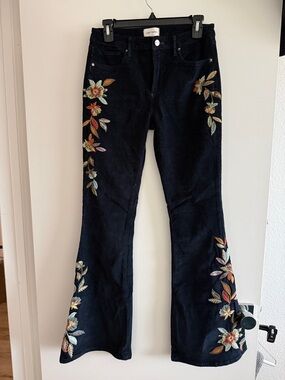 DRIFTWOOD Farrah Navy Flare Corduroy Pants